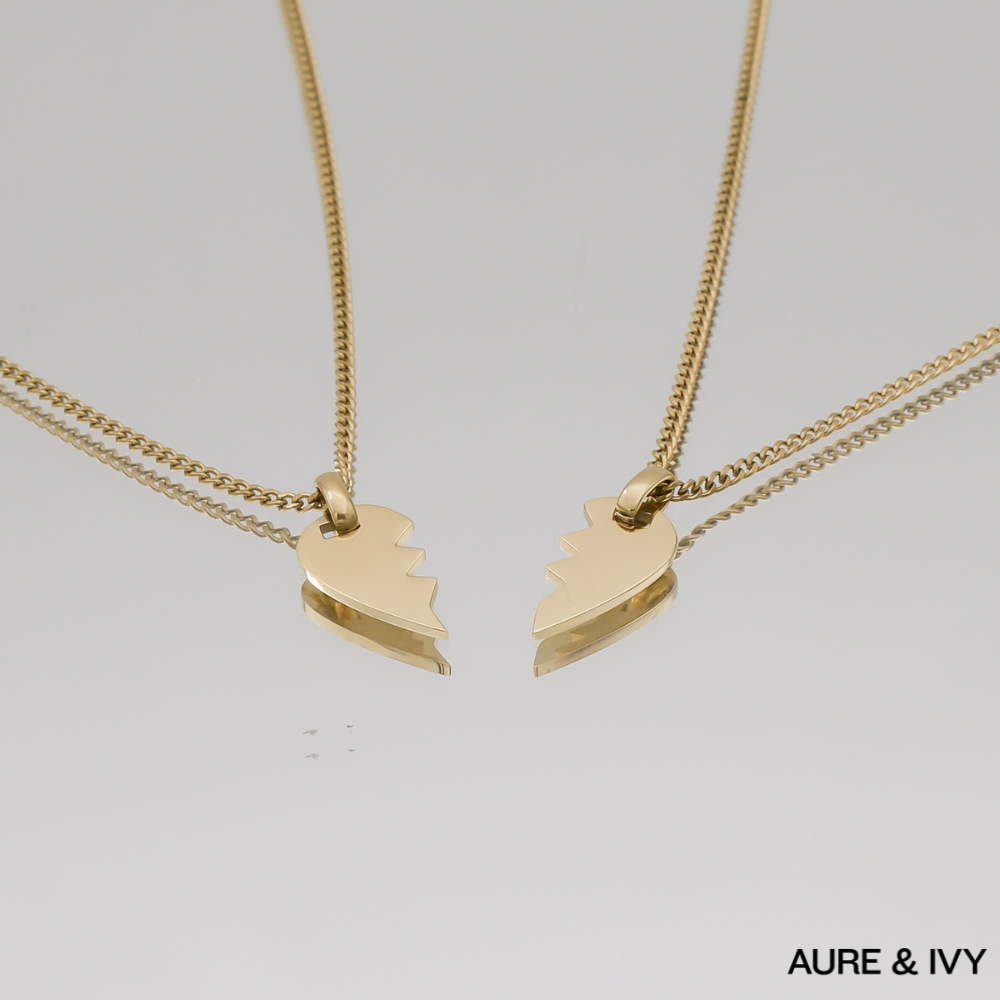 Amika Split Heart necklace