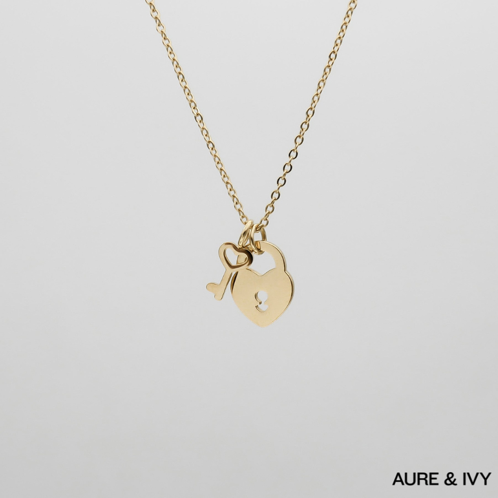 Akira Lock & Key Necklace