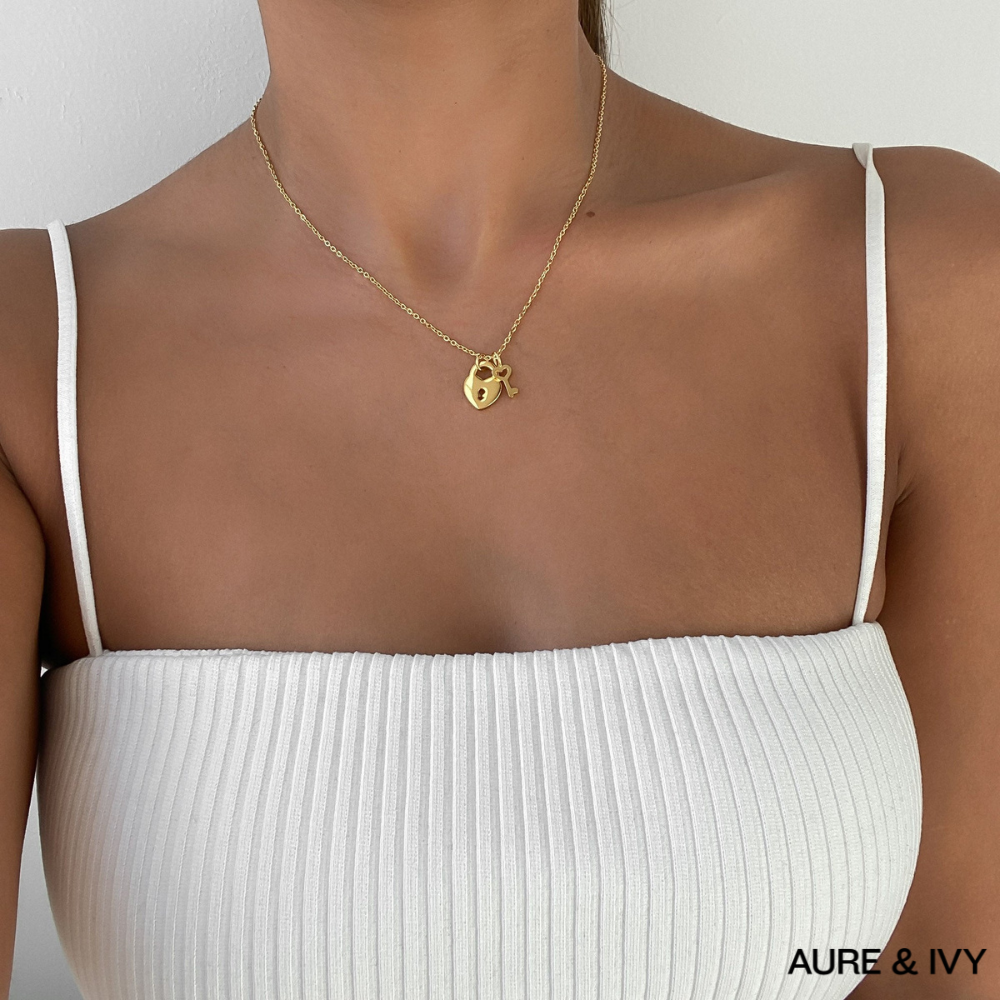 Akira Lock & Key Necklace