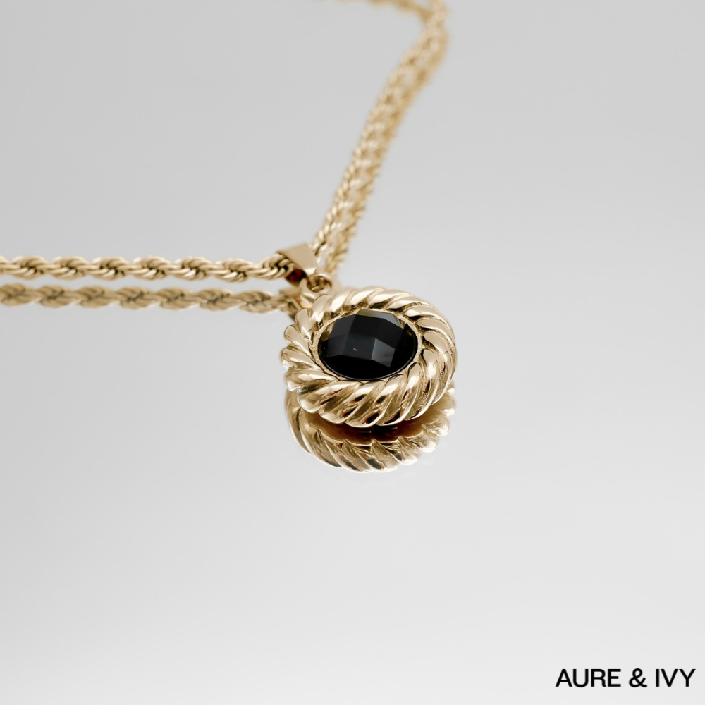 Esme Onyx Round Necklace
