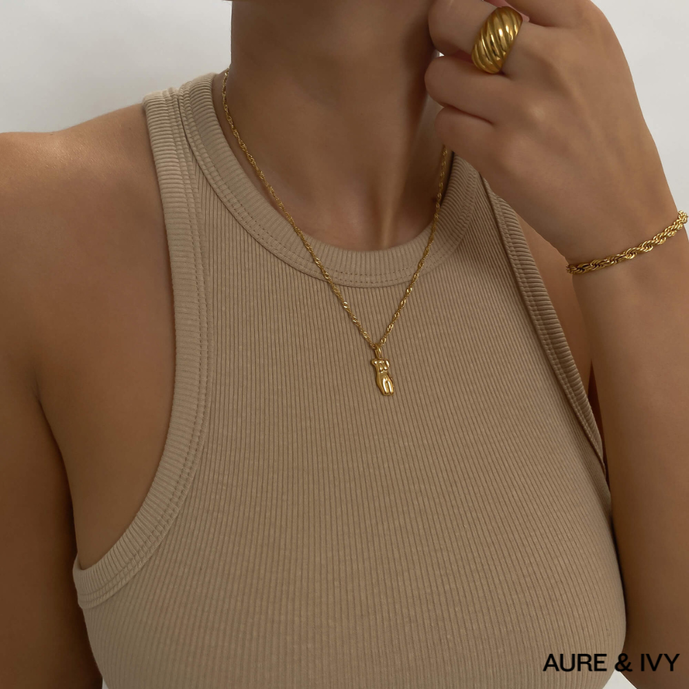 Kaya Figure Pendant Necklace