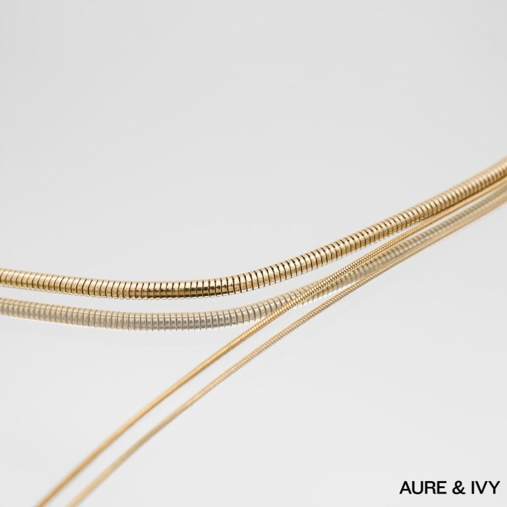 Snake Chain Necklace | Gold