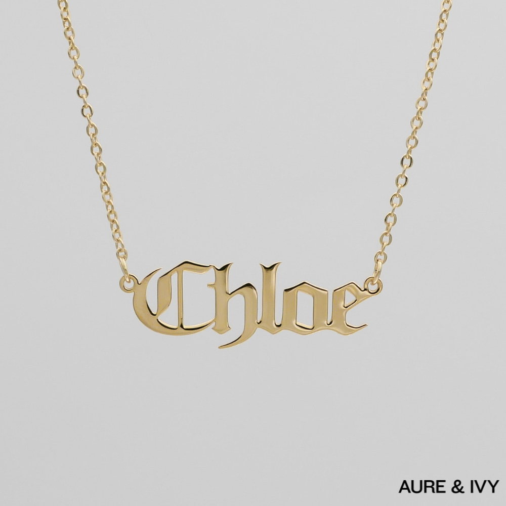 Classic Name Plate Necklace