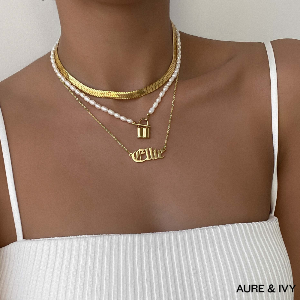 Classic Name Plate Necklace