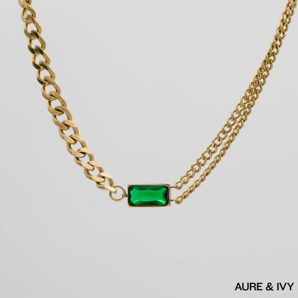 Callie Cuban Contrast Necklace