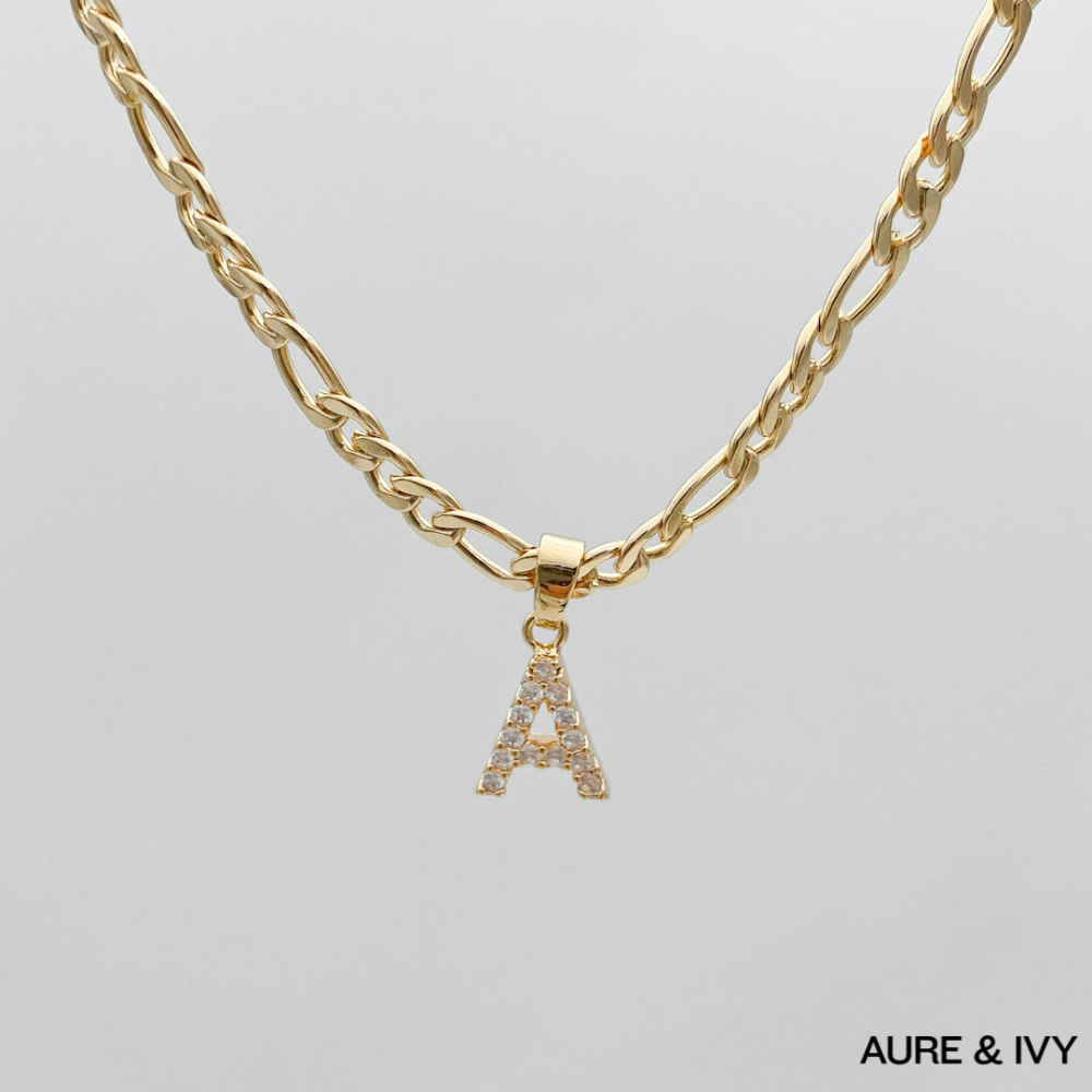 ICY Initial Necklace | Figaro
