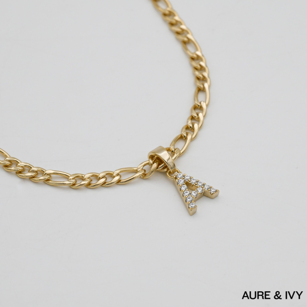 ICY Initial Necklace | Figaro