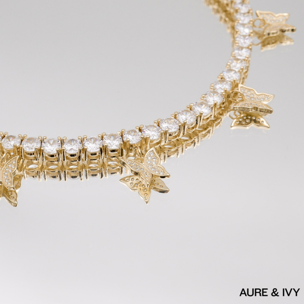 Icy Butterfly CZ Choker