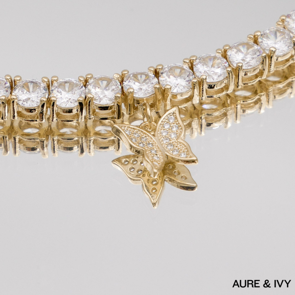 Icy Butterfly CZ Choker