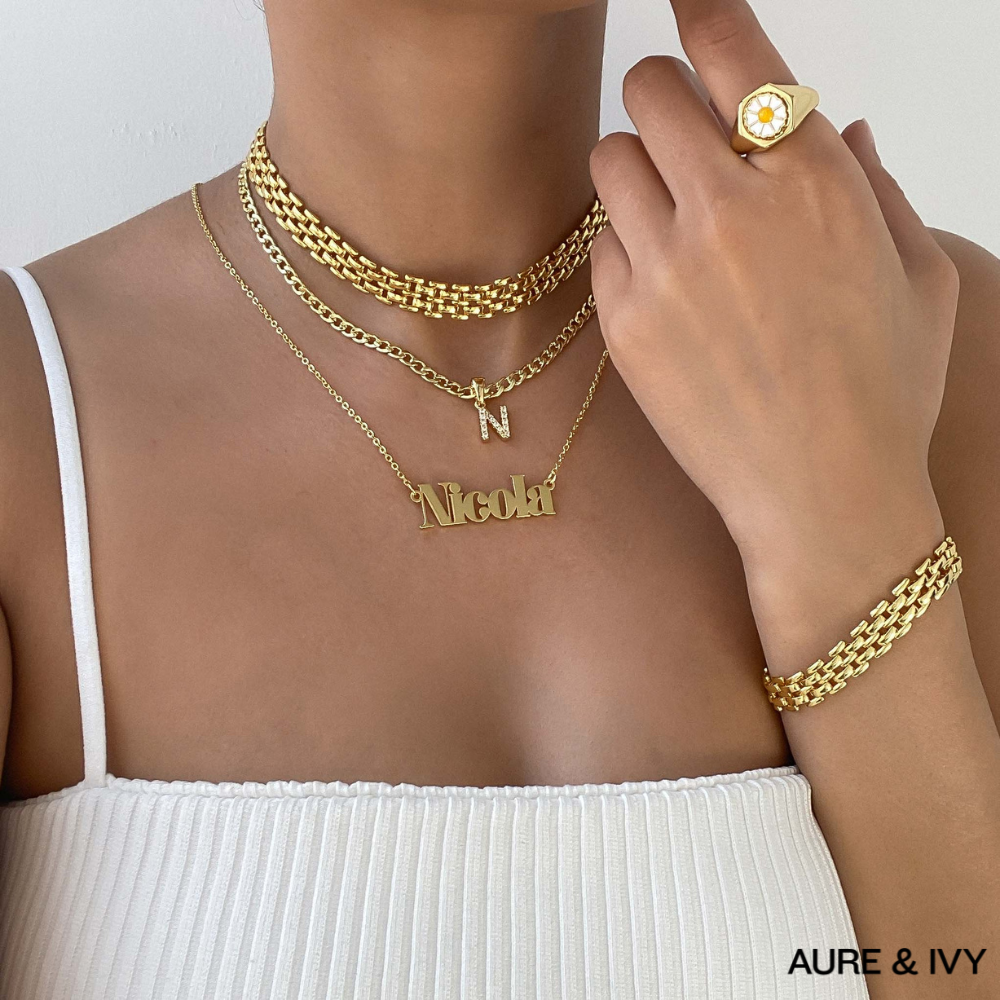 ICY Initial Necklace | Cuban