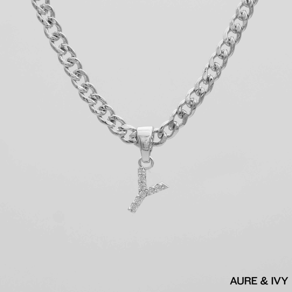 ICY Initial Necklace | Cuban