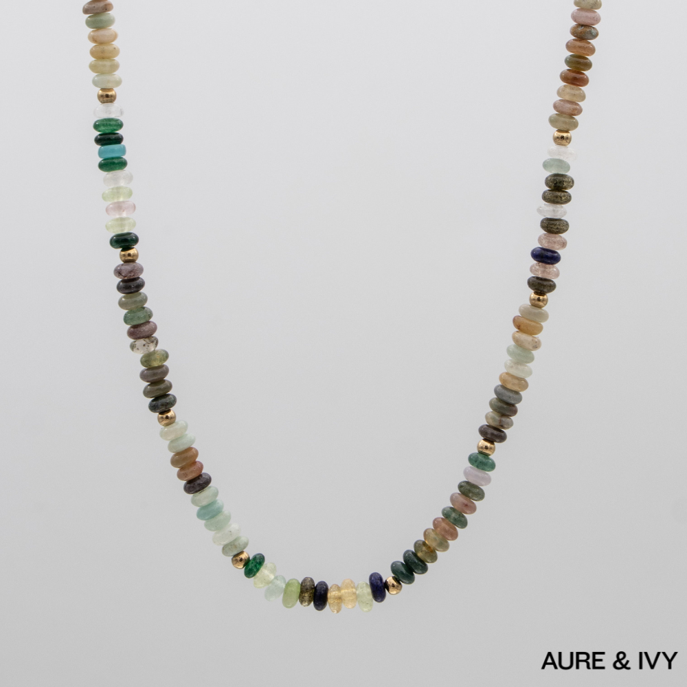 Ren Natural Stone Beaded Necklace
