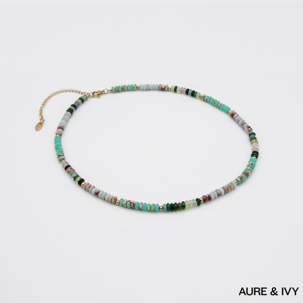 Ren Natural Stone Beaded Necklace