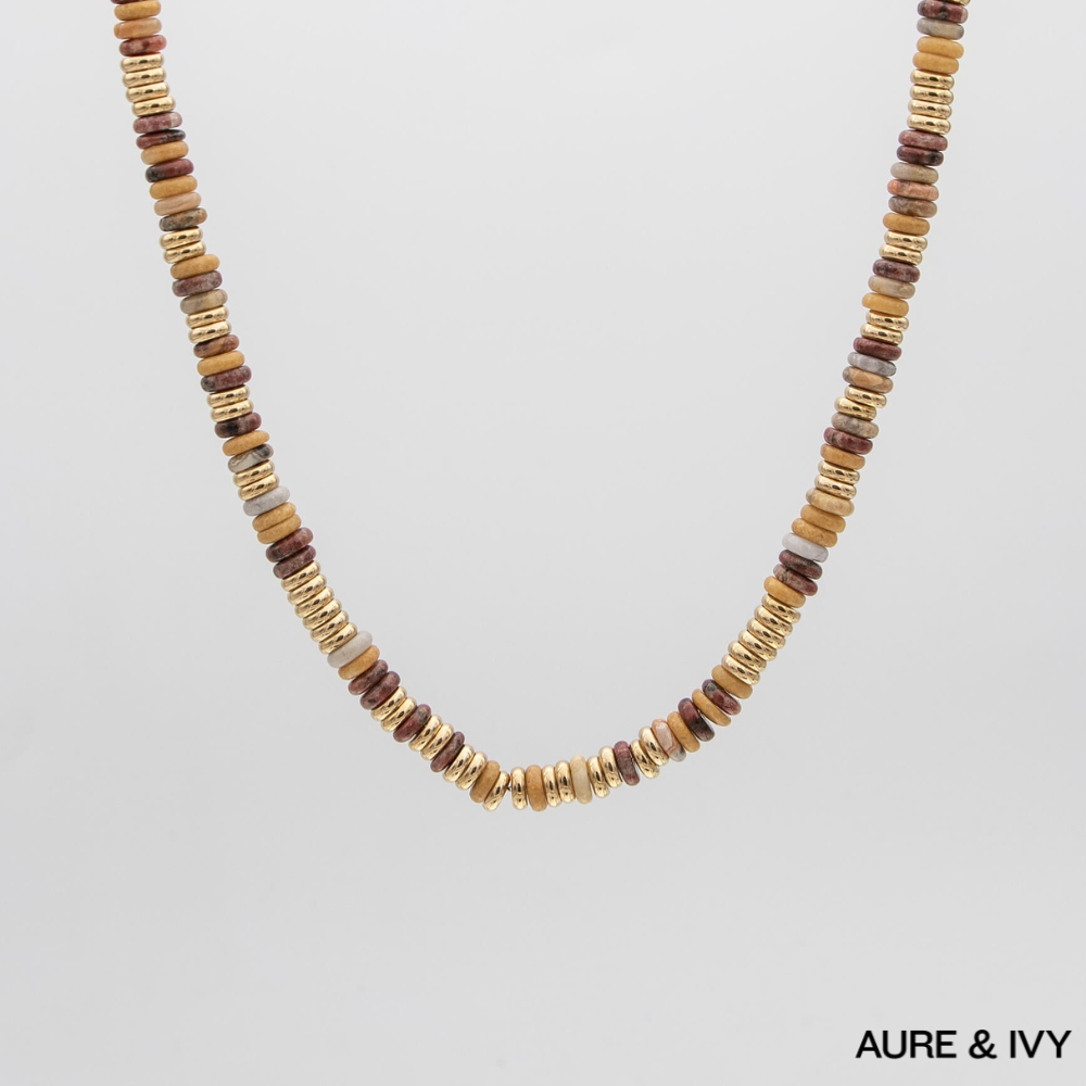 Harmony Natural Stone Beaded Necklace