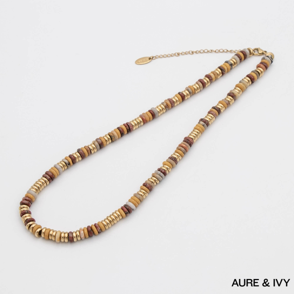 Harmony Natural Stone Beaded Necklace