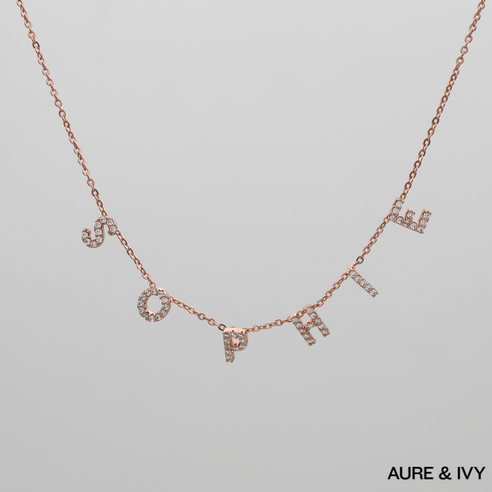 ICY Suspended Custom Name Necklace