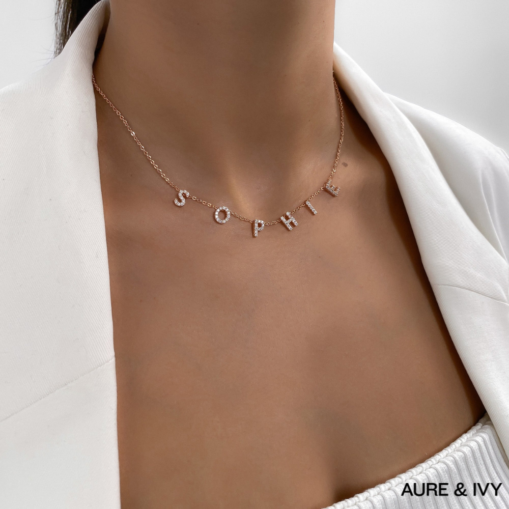 ICY Suspended Custom Name Necklace