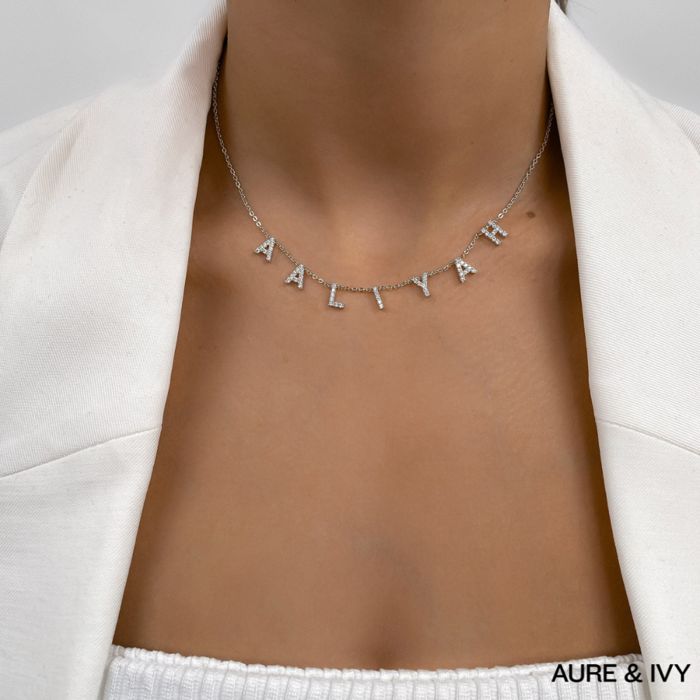 ICY Suspended Custom Name Necklace