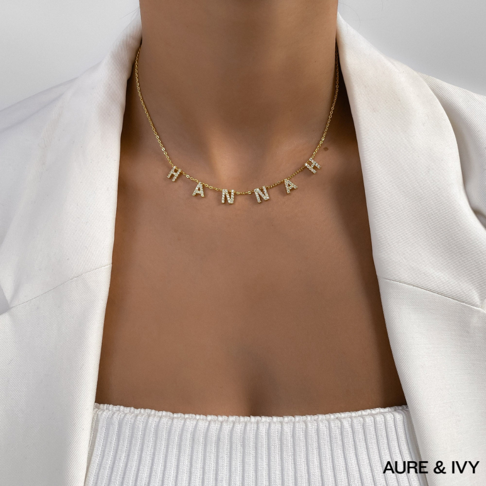 ICY Suspended Custom Name Necklace