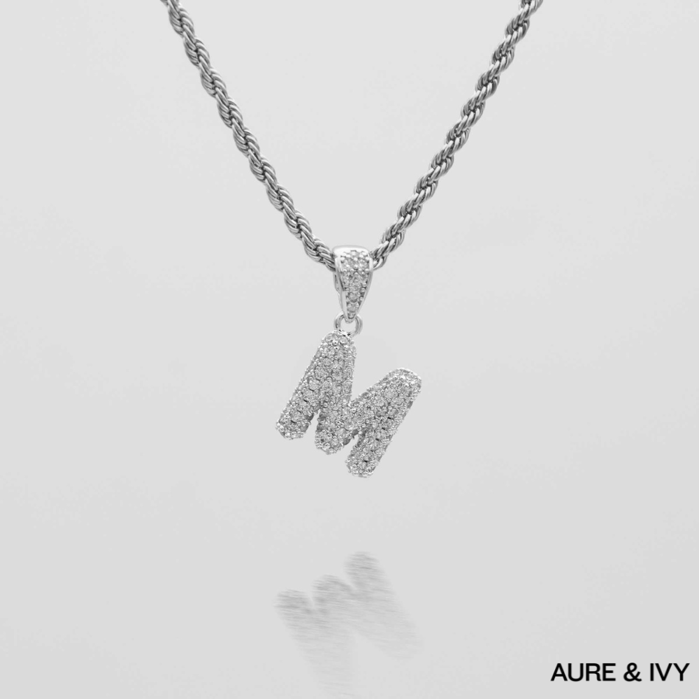 ICY Mini Bubble Initial Necklace
