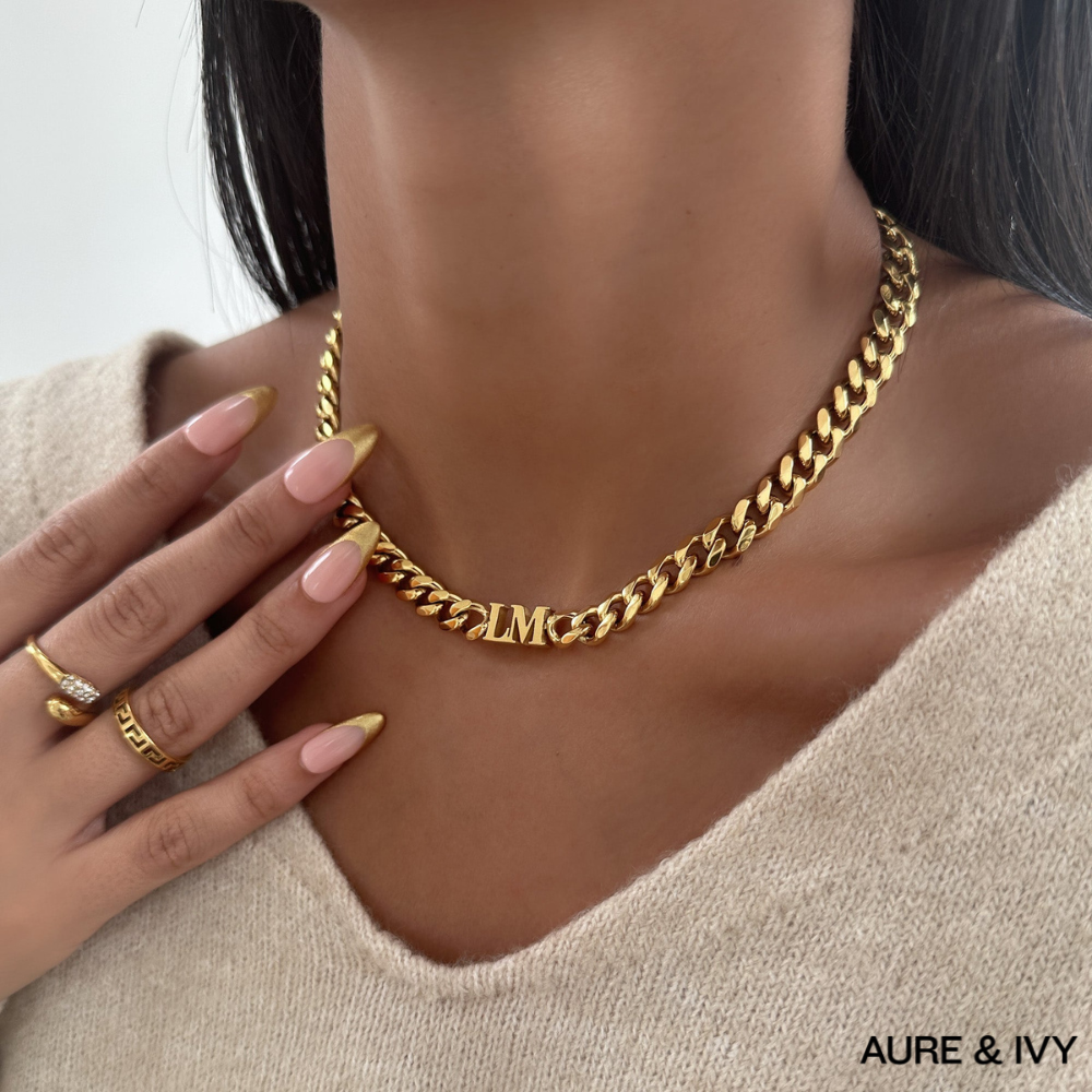 Initial Choker Necklace