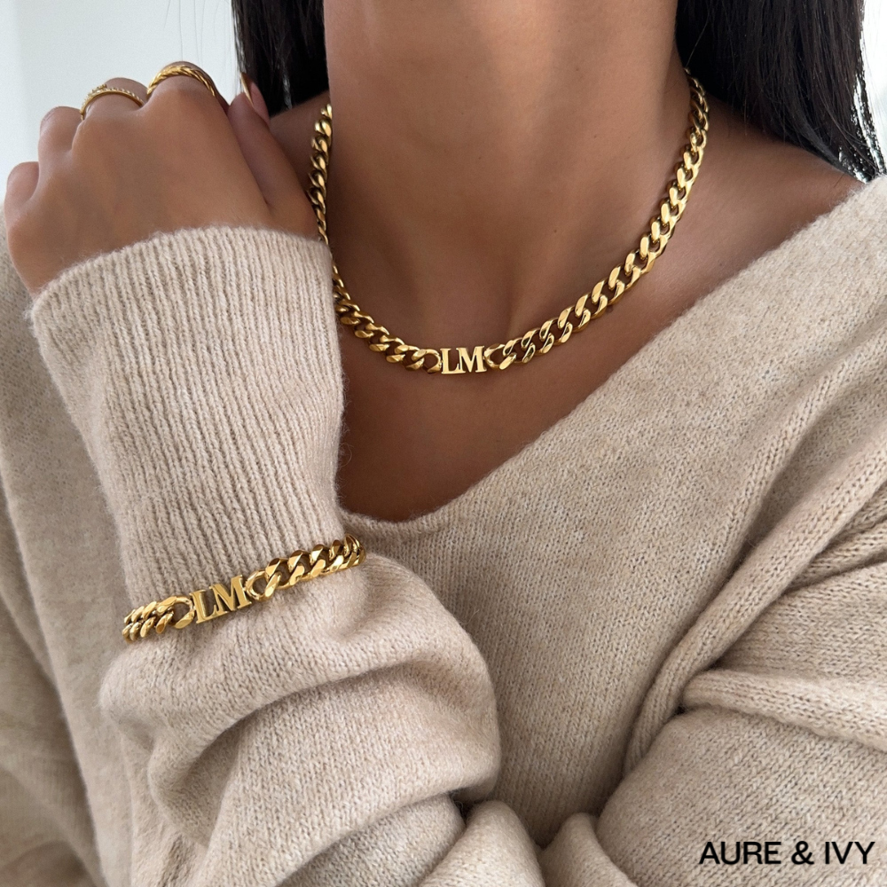 Initial Choker Necklace