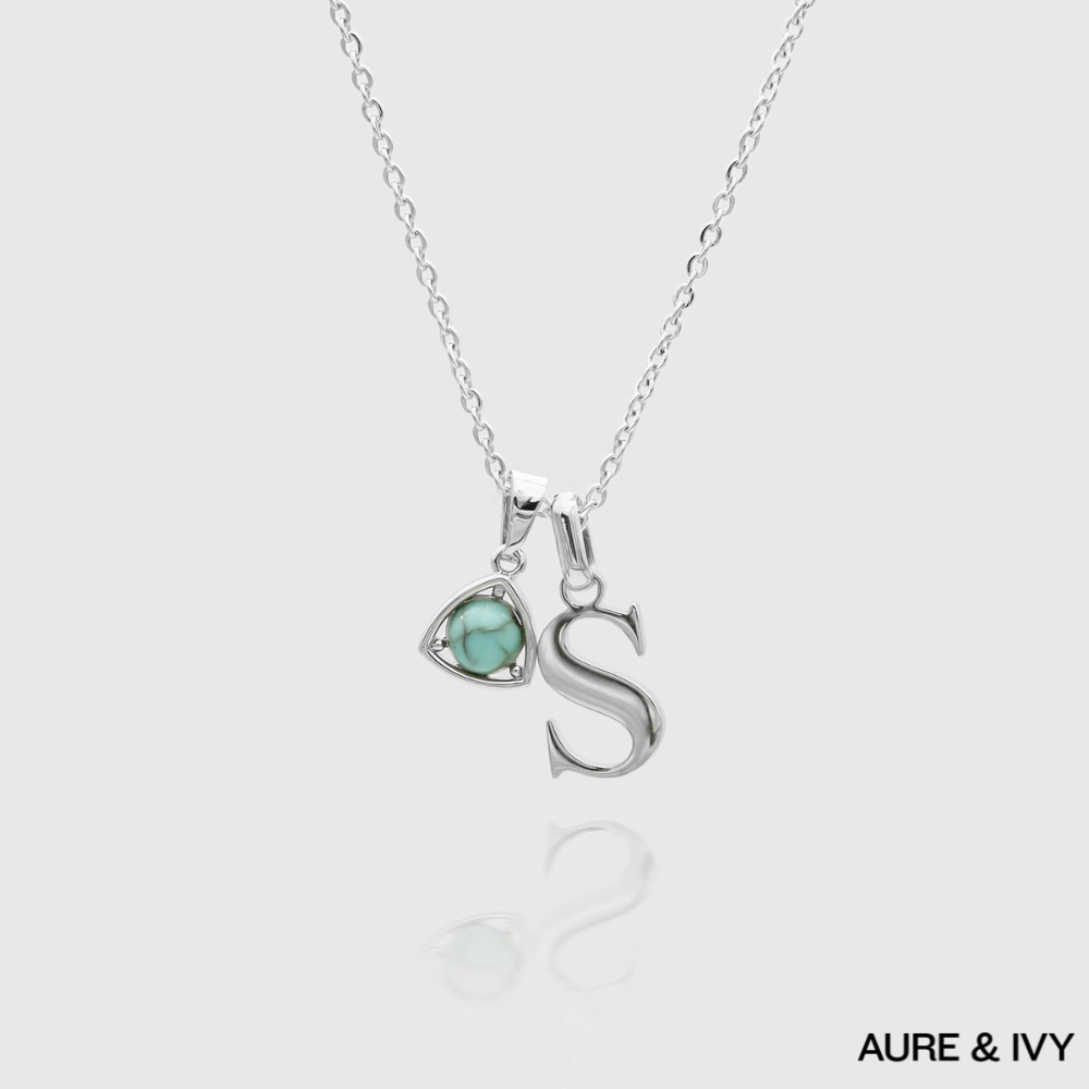 Kayla Initial & Birthstone Necklace