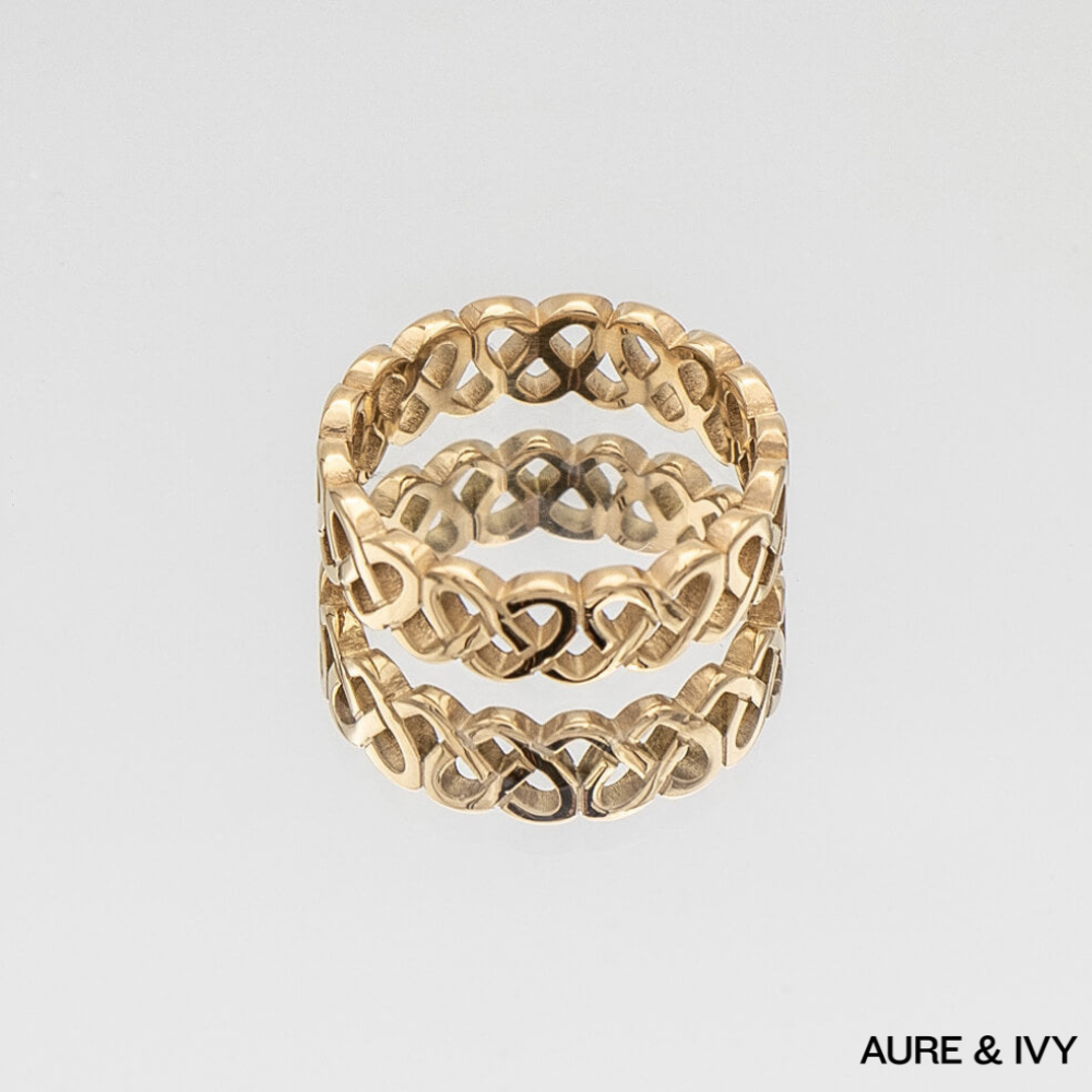 Hallie Heart Knot Ring