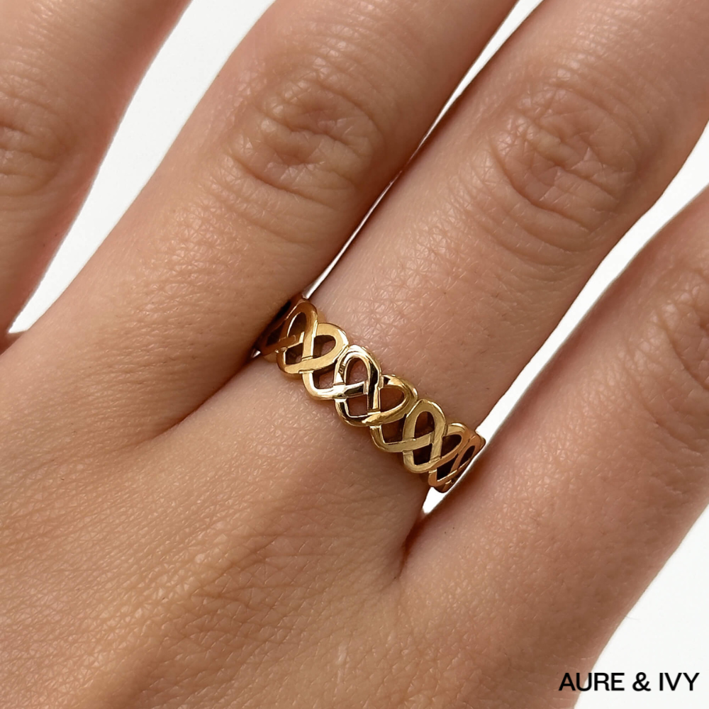 Hallie Heart Knot Ring
