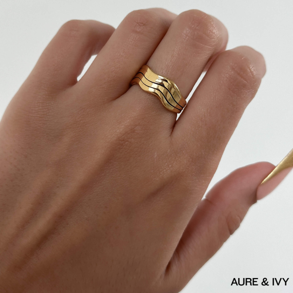 Esme Triple Wave Ring