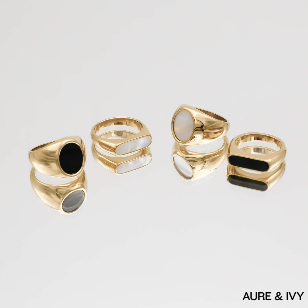 Lani Opal Oval Signet Ring