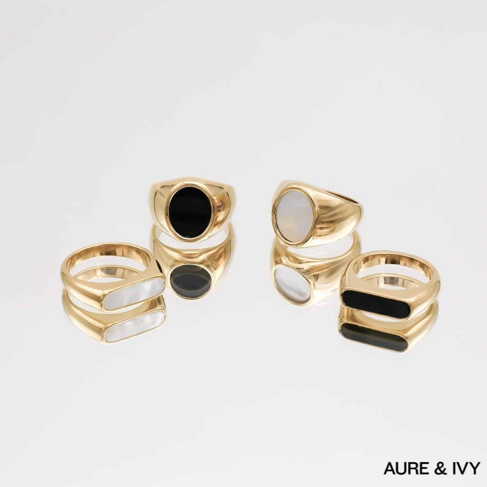 Lani Opal Oval Signet Ring