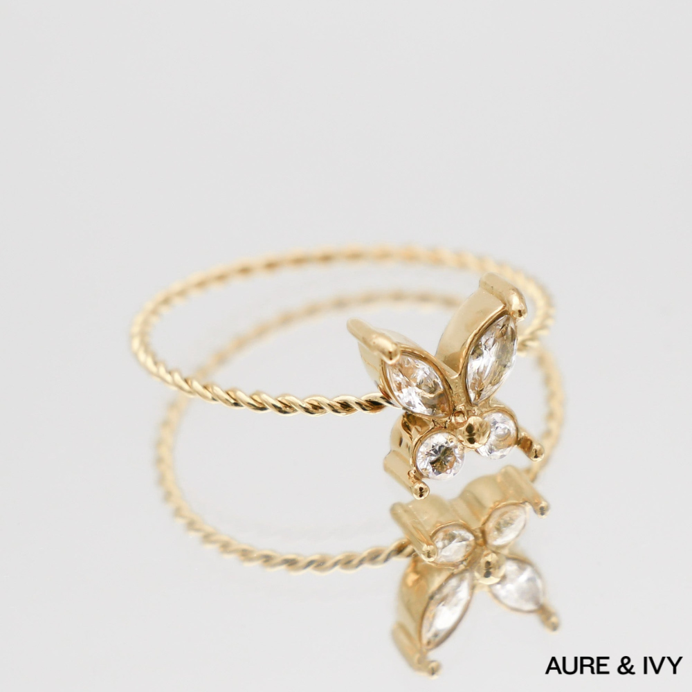 Alina Butterfly Glow Ring