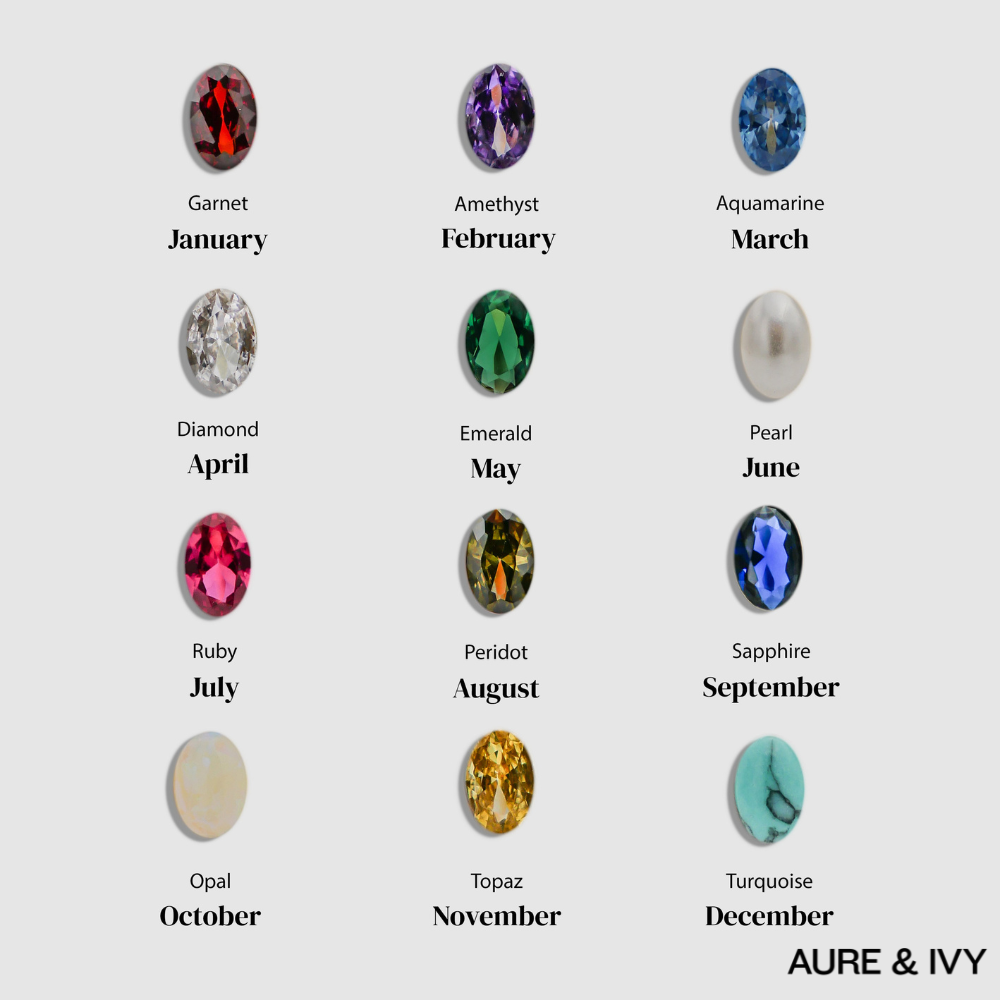 Mirena Birthstone Ring | Silver