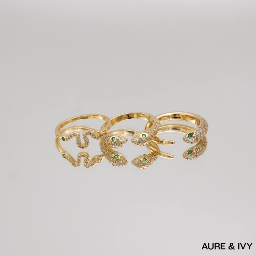 Emerald Serpent Ring