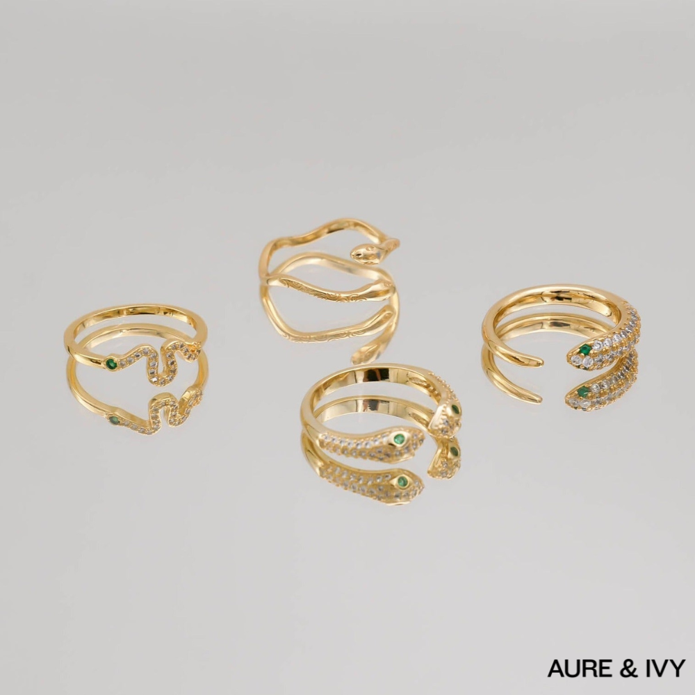 Emerald Serpent Ring