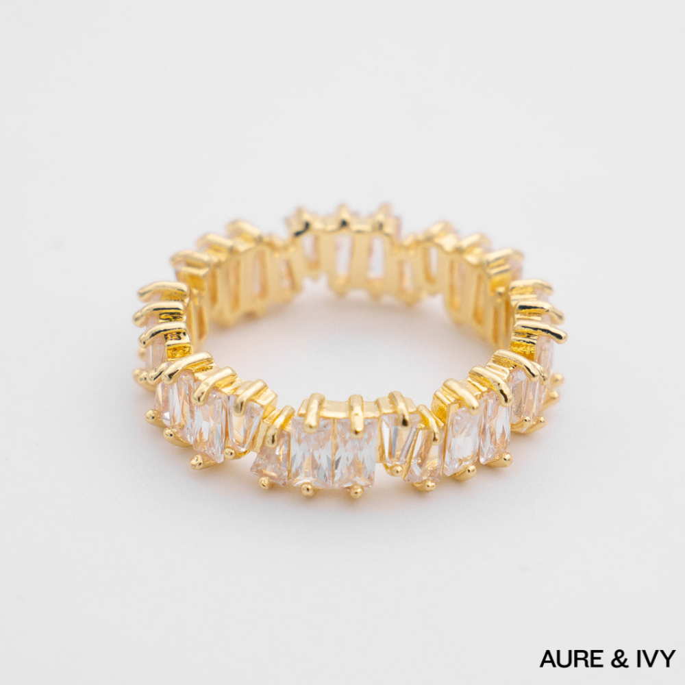 Stellar Baguette Ring | Gold