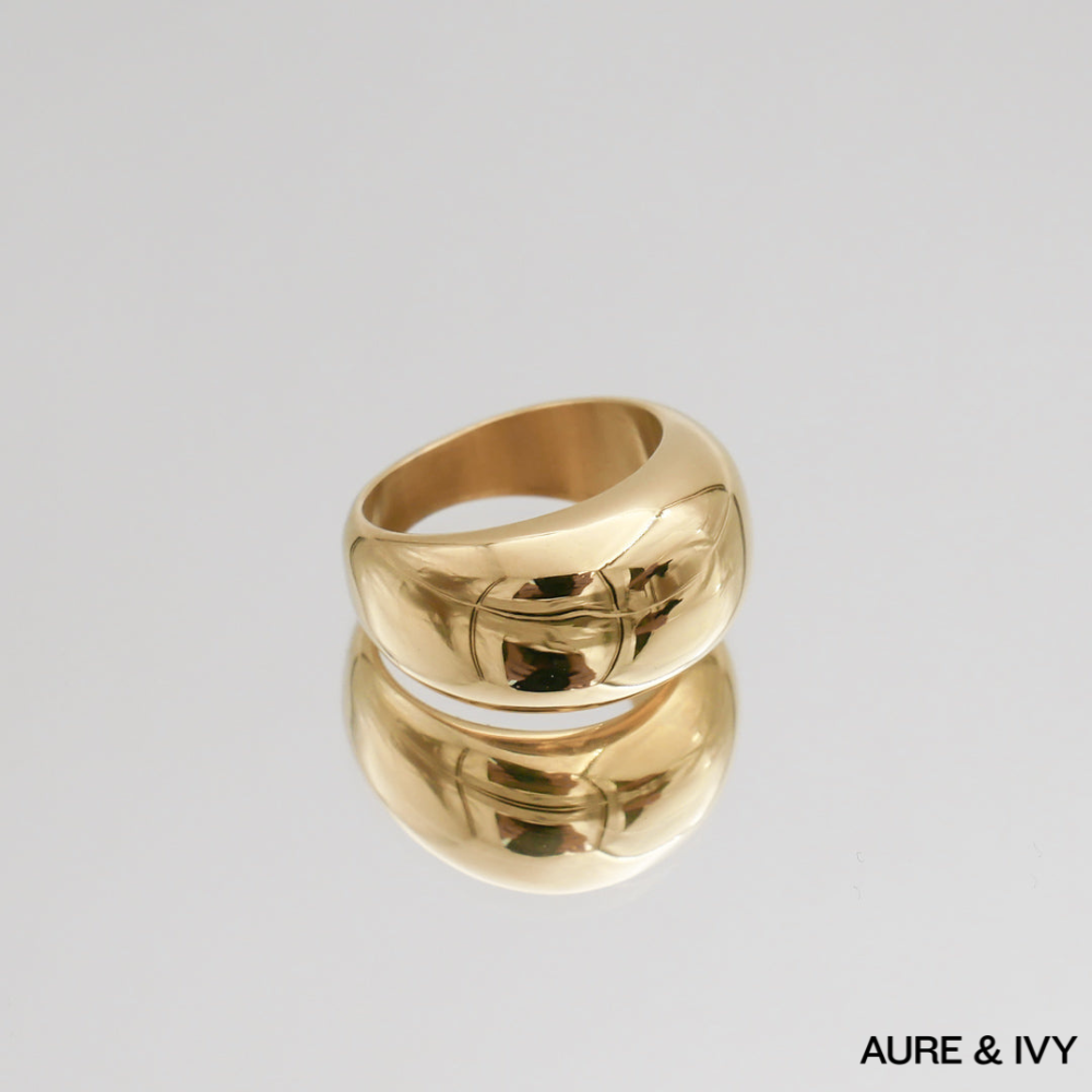 Luna Dome Ring | Gold