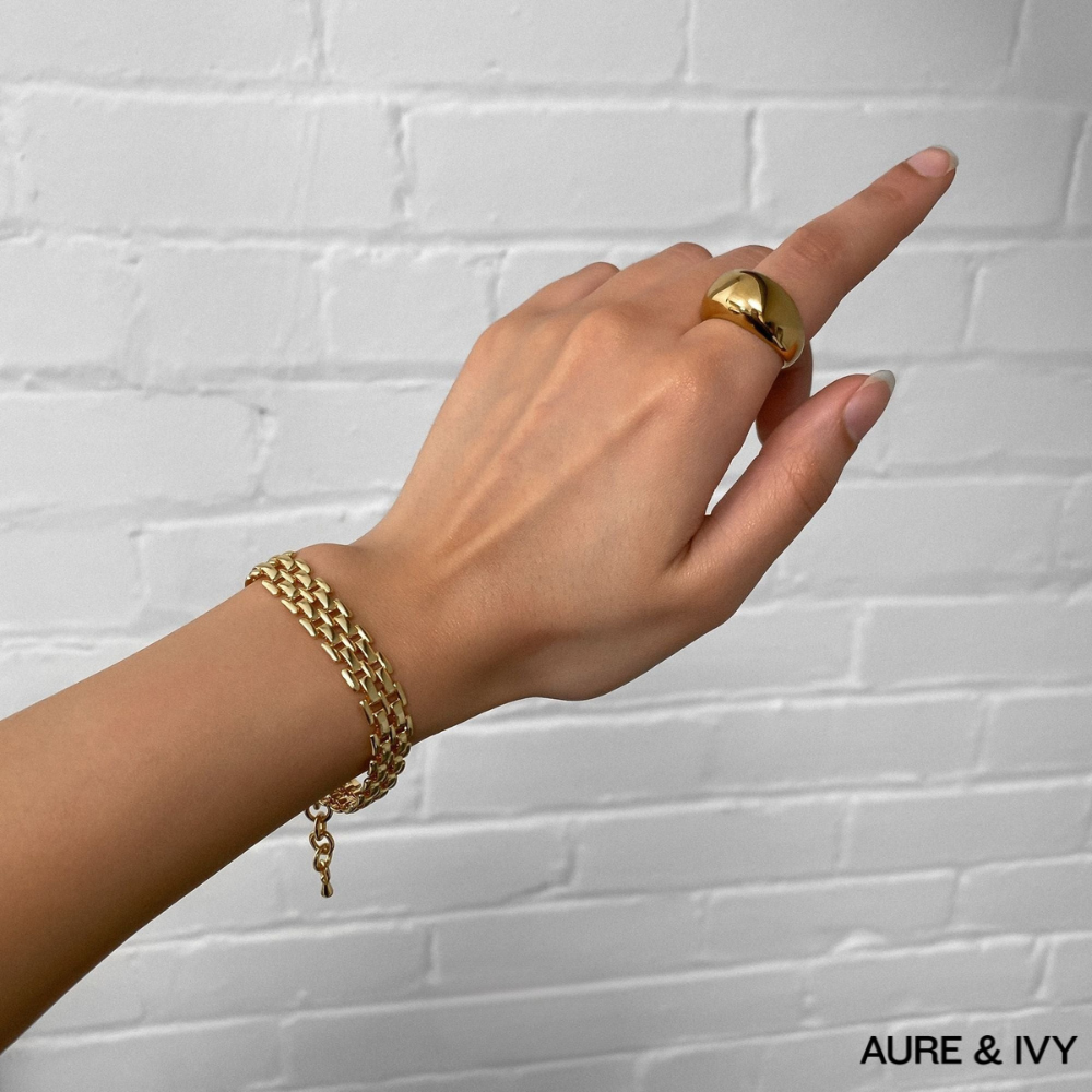 Luna Dome Ring | Gold