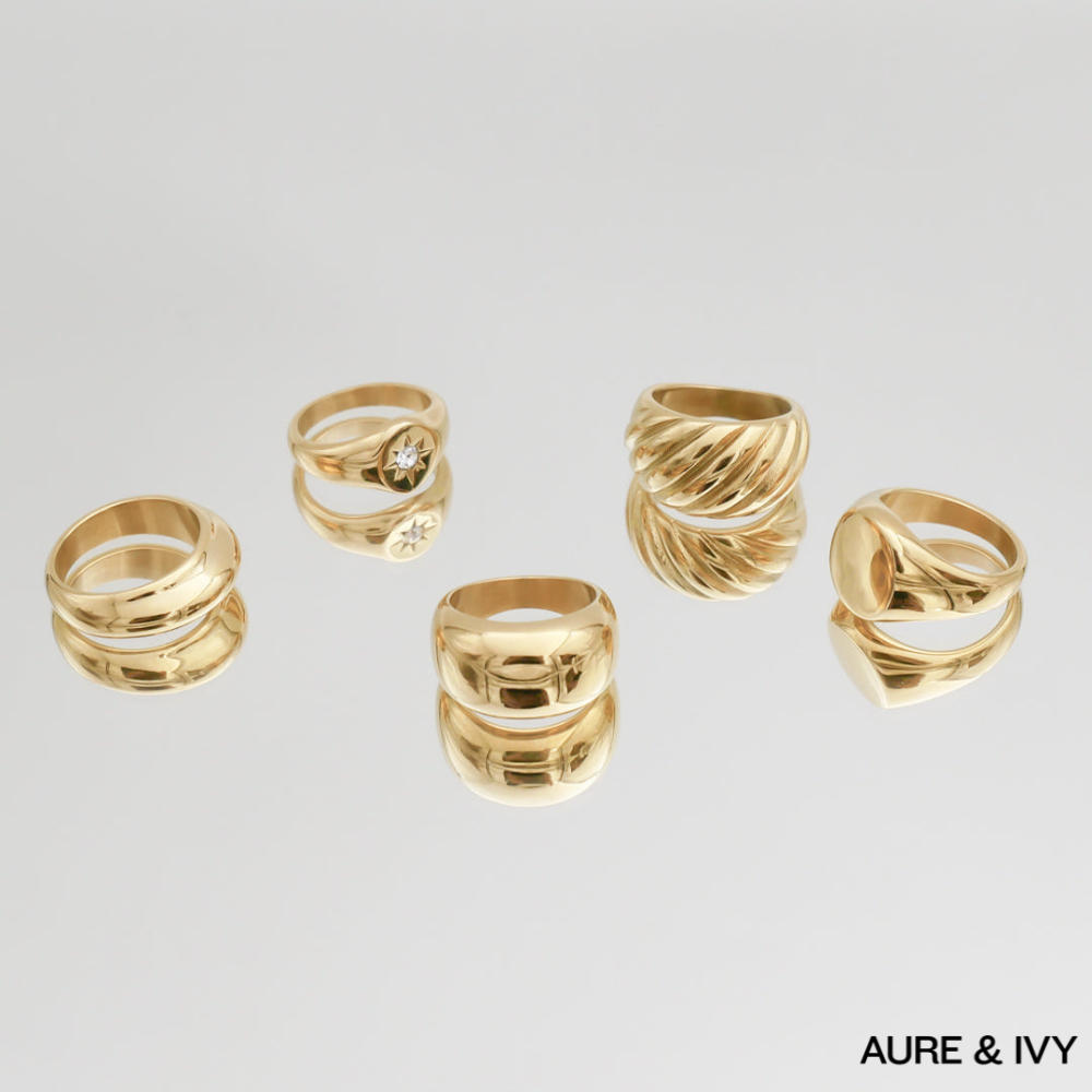 Luna Dome Ring | Gold