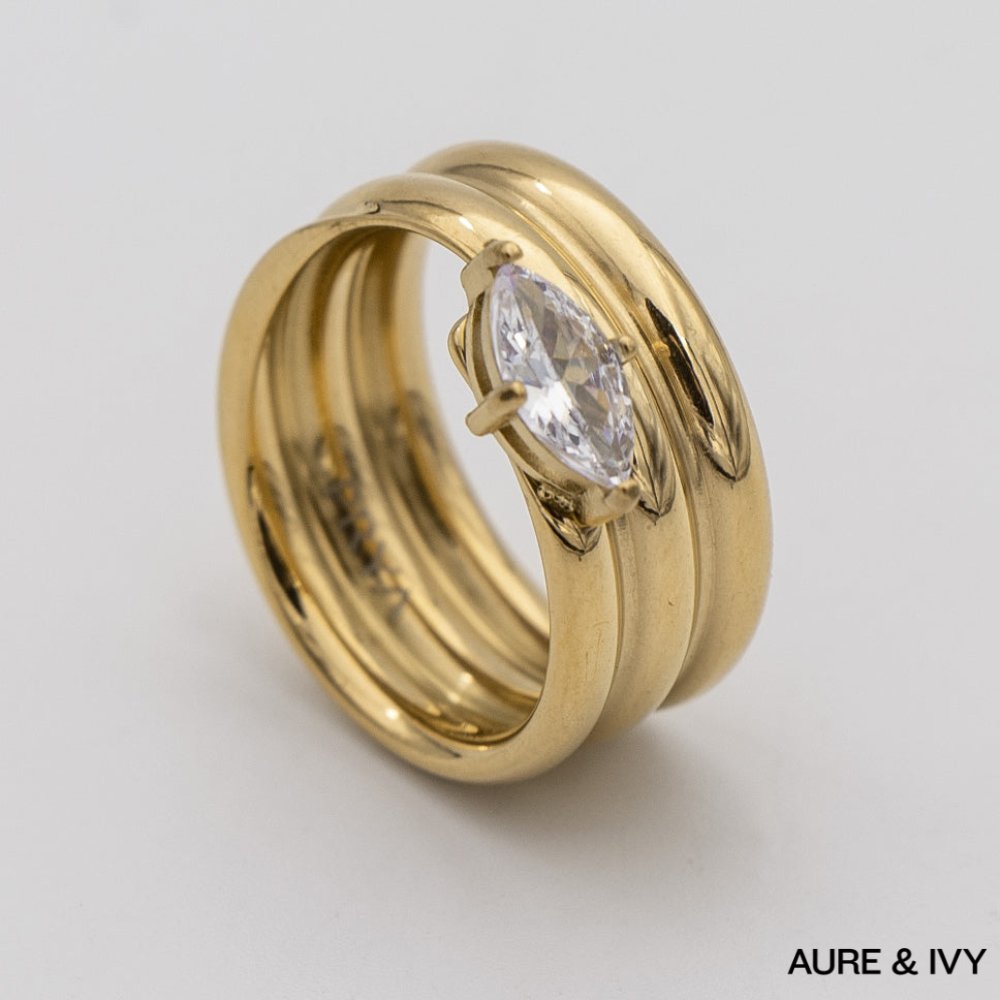 Rhea Retro Spark Ring
