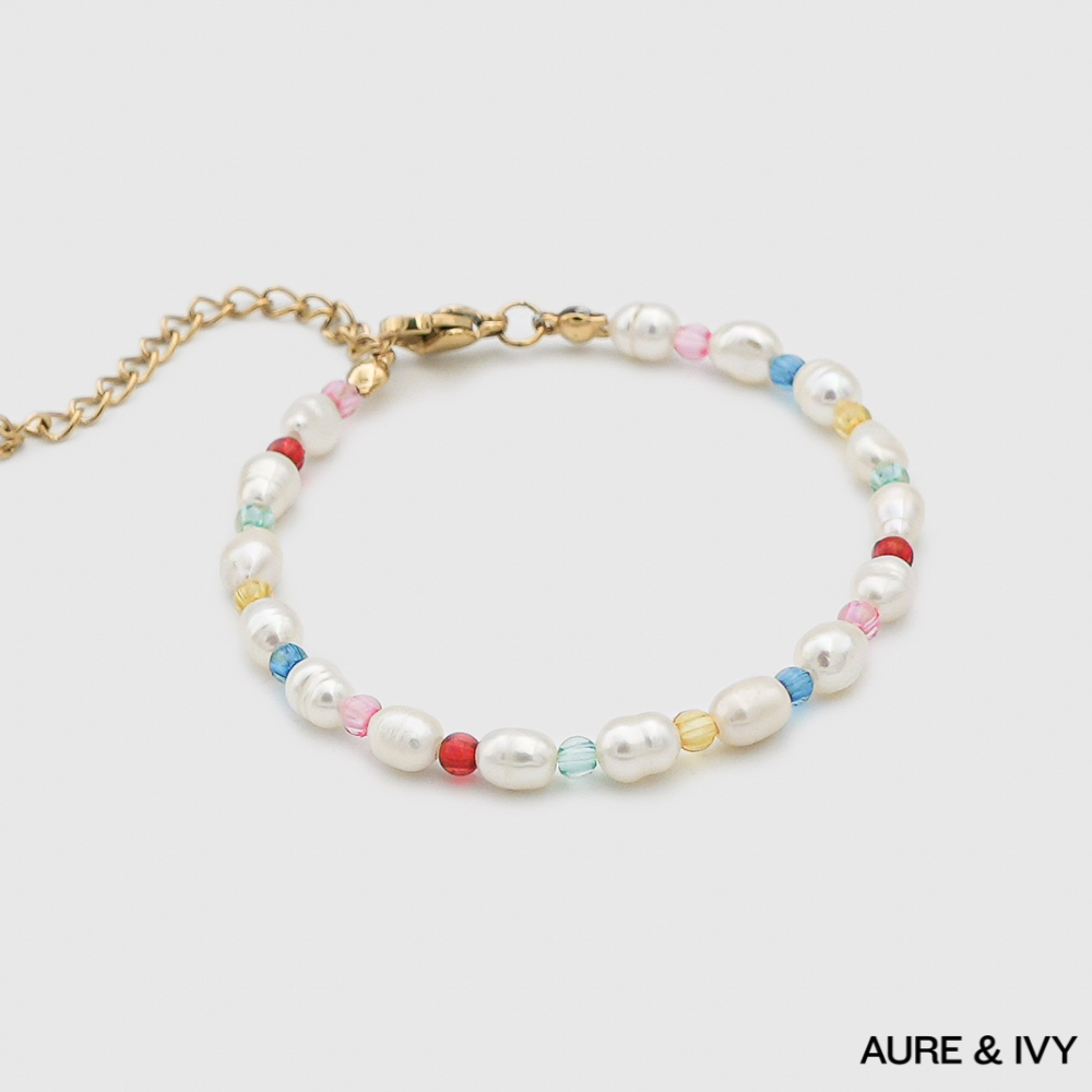 Lunaria Gem Pearl Bracelet