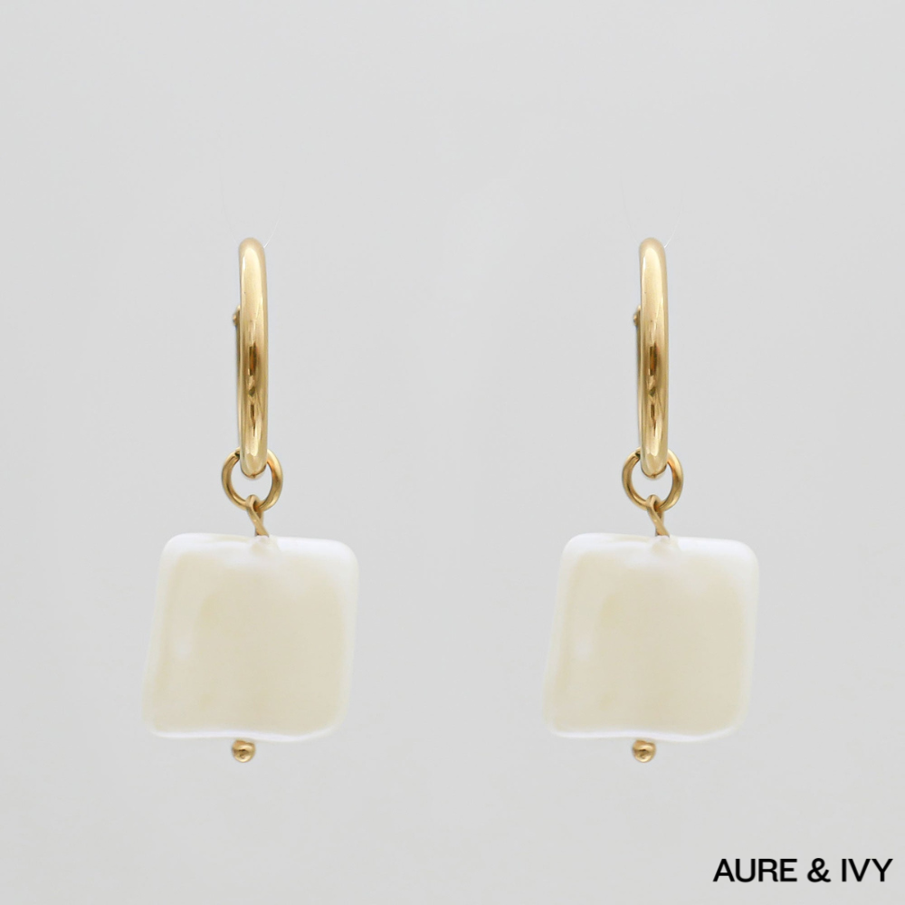 Aurielle Pearl Hoops