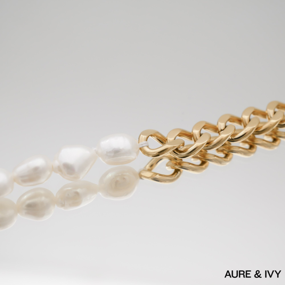 Anara Chain & Pearl Necklace
