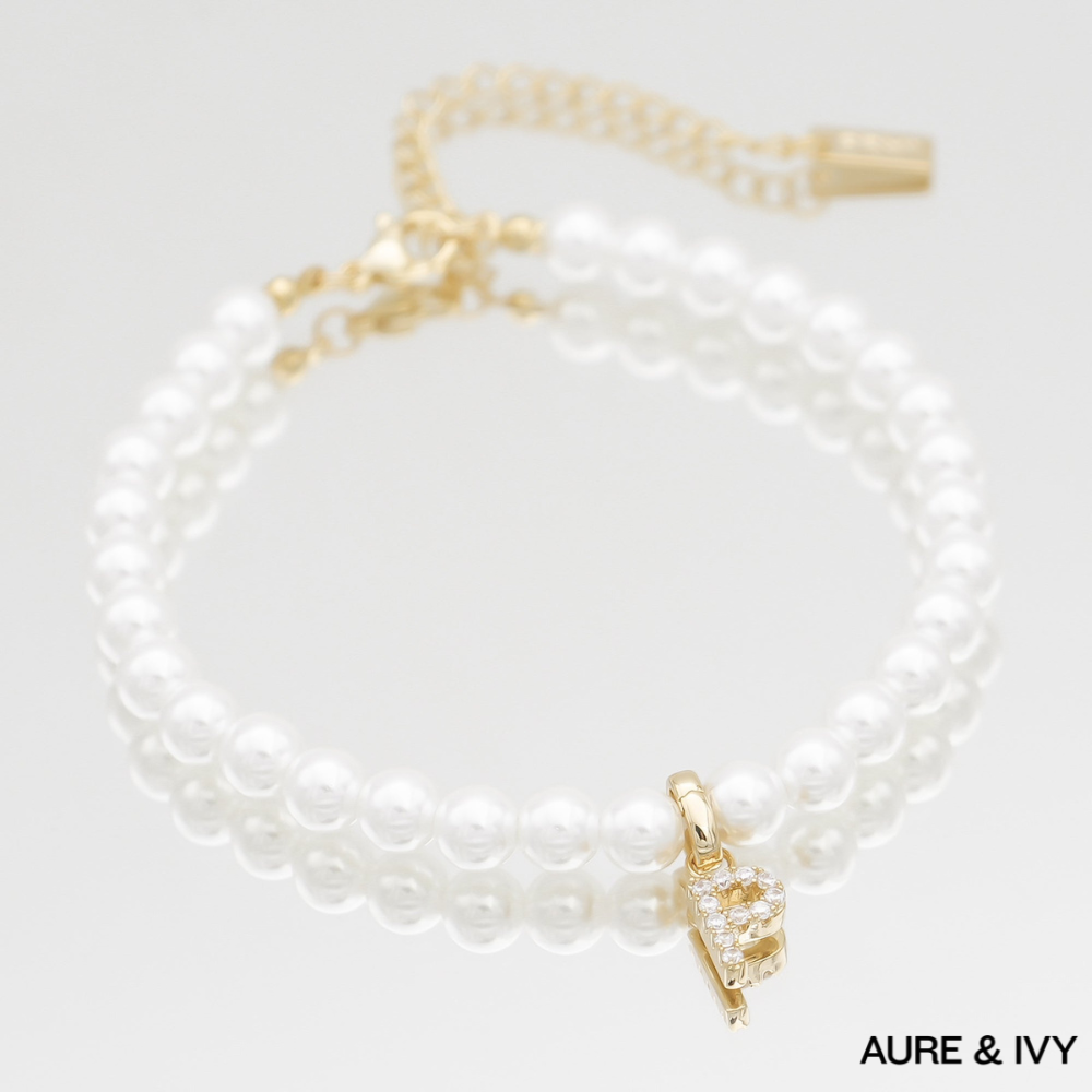 Elysée Pearl Charm Anklet