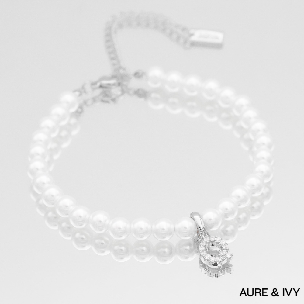 Elysée Pearl Charm Anklet