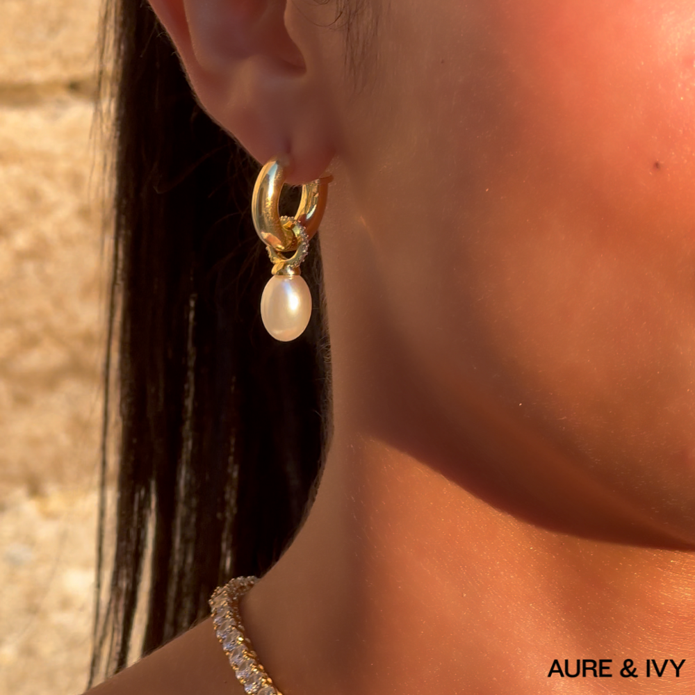 Elenore Pearl Drop Earrings