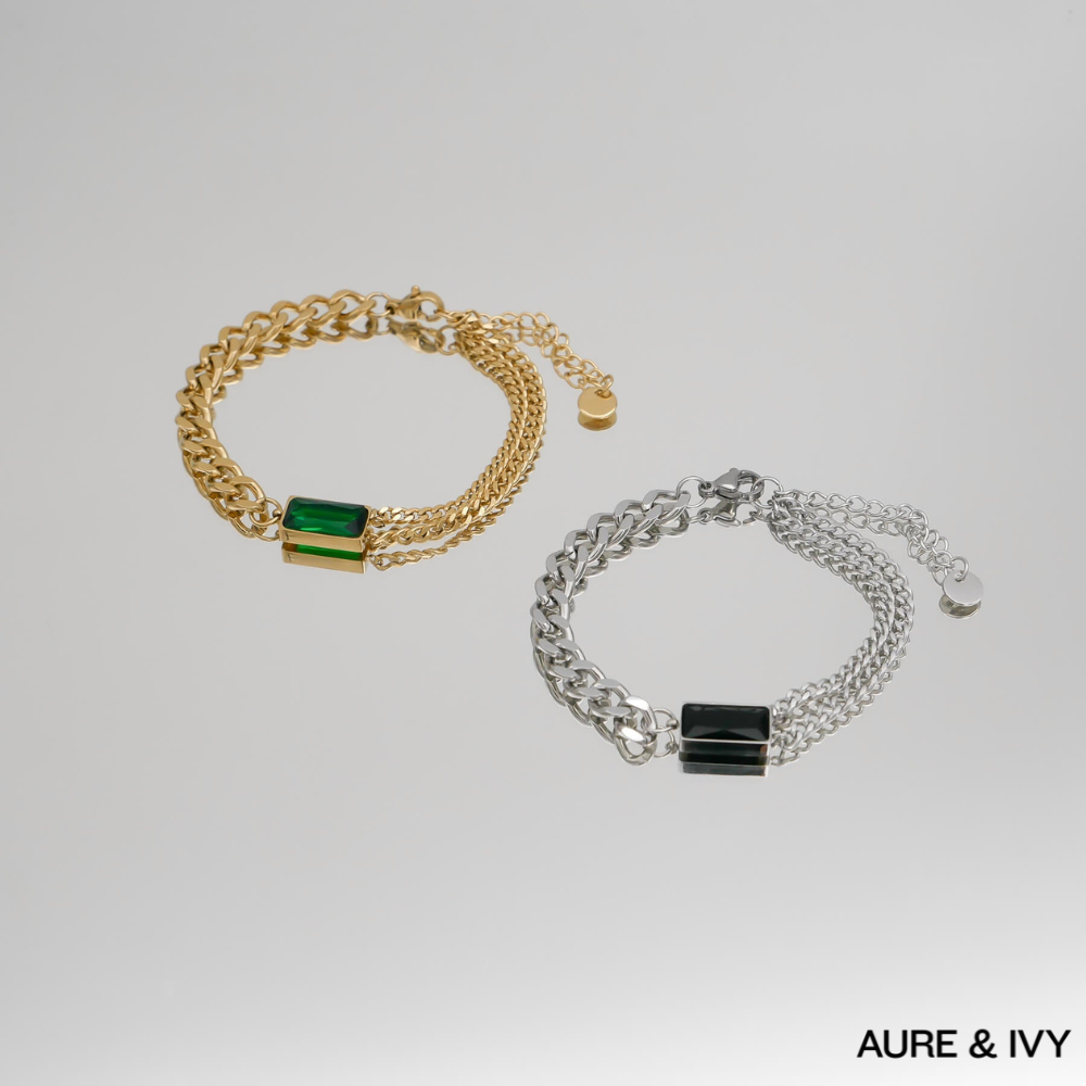 Callie Cuban Contrast Bracelet