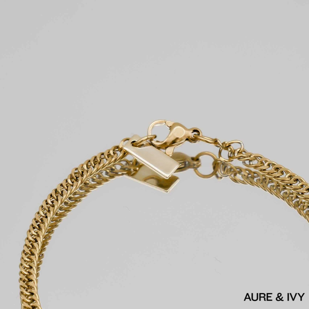 Double Link Curb Chain Bracelet