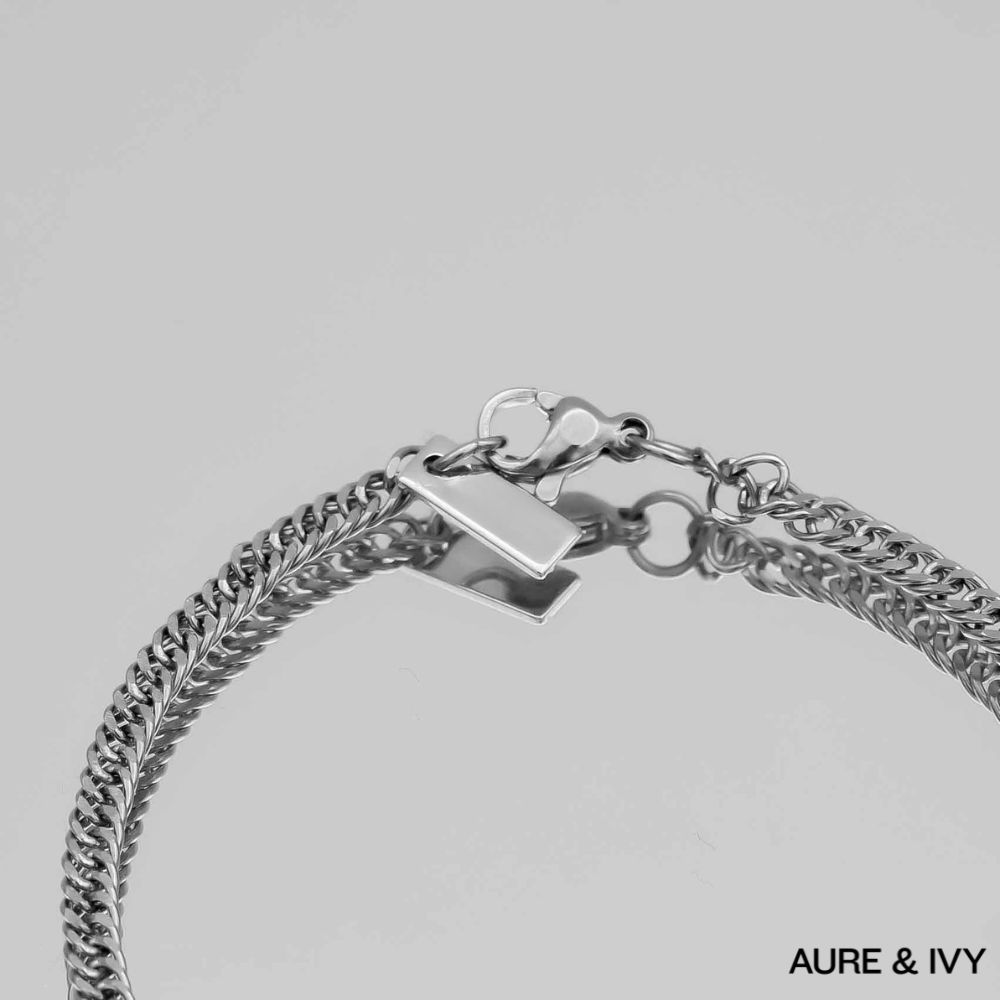 Double Link Curb Chain Bracelet